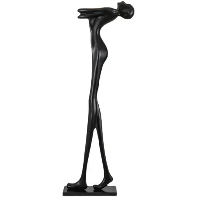 Humanoid sculpture holding ball floor lamp designer exhibition hall villa sales department decoration lamp