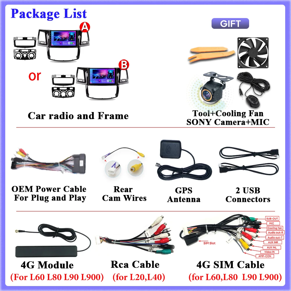 لتويوتا فورتشنر هايلكس ريفو فيجو 2007-2015 شاشة سيارة نظام تحديد المواقع أندرويد السيارات Carplay Autoradio فيديو راديو السيارة 4G واي فاي No 2din DSP
