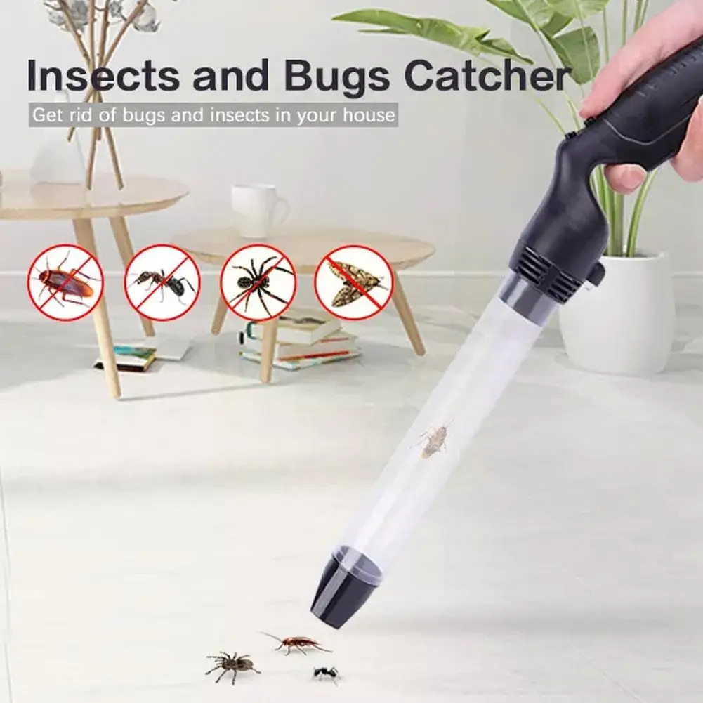 LED Insect Suction Trap Catcher Fly Bugs Insect Killer Safety Insecticidal Repellent Lamp Spider Littel Vacuum Pest Sucker D7E3