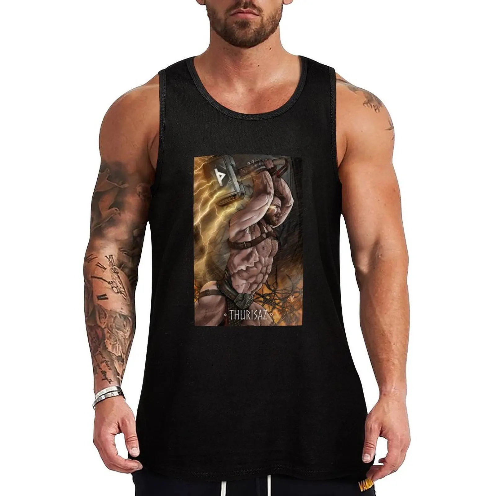 

Thurisaz Tank Top clothes for men Sportswear for men Men's sports t-shirt