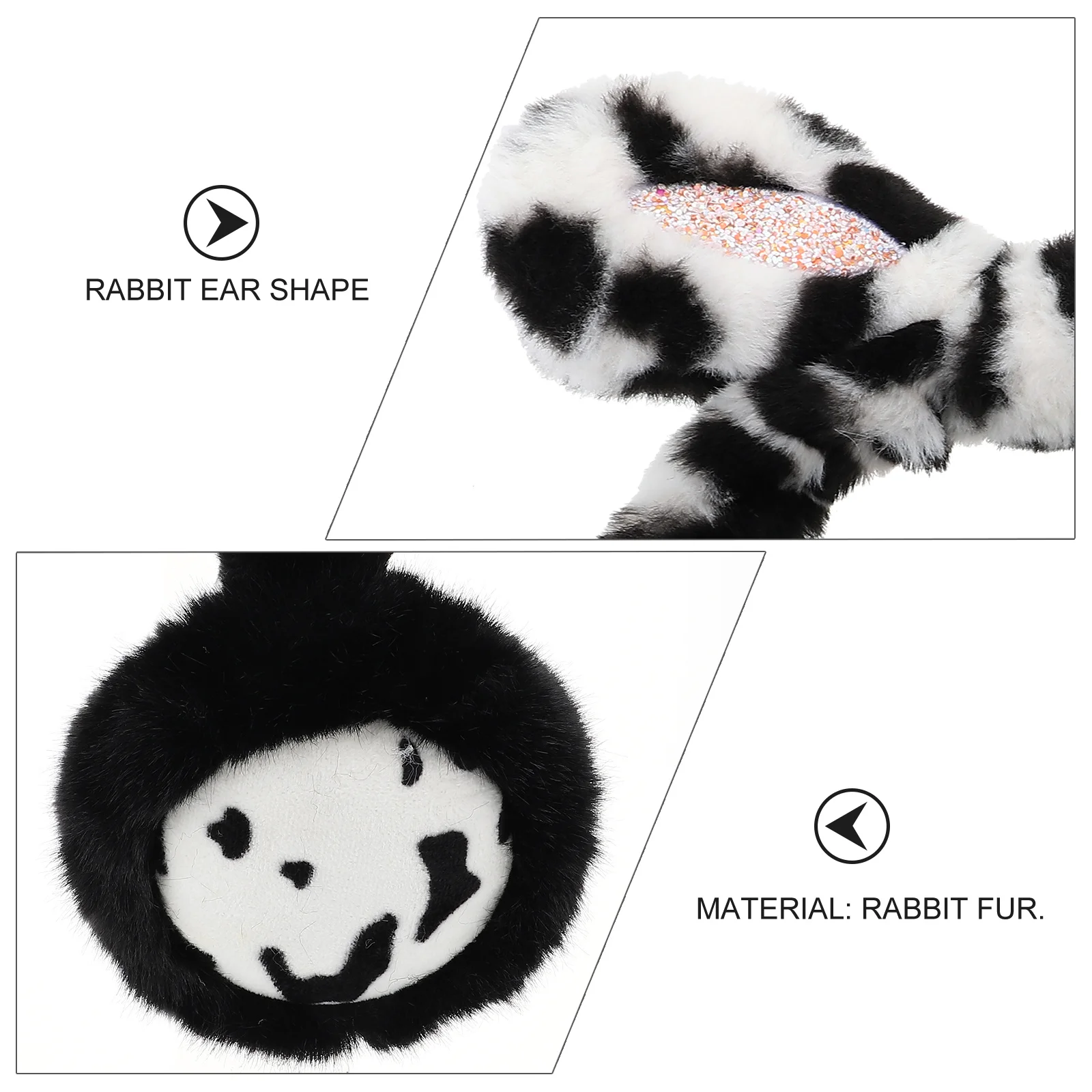 

1Pcs Winter Warm Earmuff Rabbit Ears Frost-Proof Ear Cover Soft Comfortable Ear Protection for Ice Skating Snow Tubing Outdoor