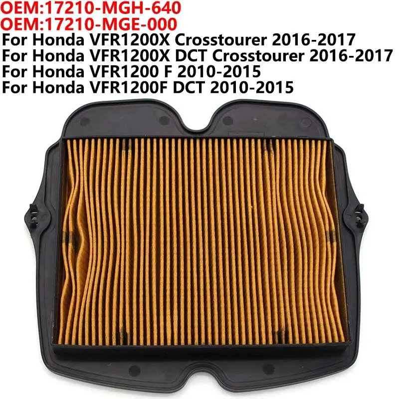 

Motorcycle Accessories Air Filter For Honda VFR1200X Crosstourer VFR1200 F VFR1200F DCT 17210-MGH-640 17210-MGE-000