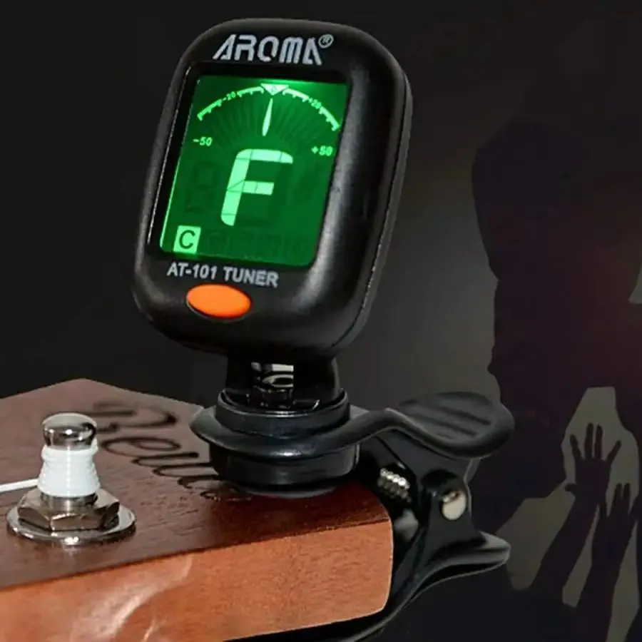 IRIN Guitar Tuner AT-01A/101 Foldable Rotatable Clip-on Tuner High Sensitivity for Bass Ukulele Chromatic Guitar Accessories
