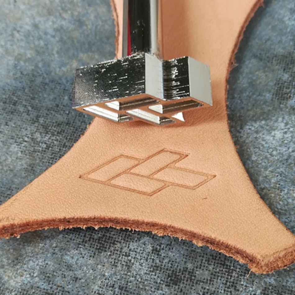 

Leathercraft hardware tools, precision steel engraving with embossing, four sets of smooth-surface woven decorative patterns.