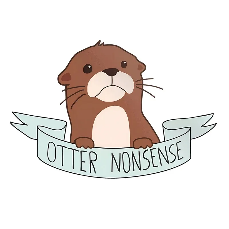 

Otter Nonsense Car Sticker Funny Creative Waterproof Vinyl Decal Motorcycle Decorative Accessories 15x10cm PVC KK