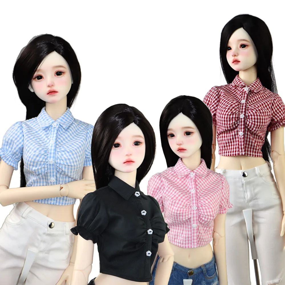 

1/3 BJD doll clothes DD SD ball joint doll fashion low rise denim shorts, shirt crop button, t-shirt toy accessories girl gift