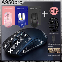 Dareu A950 Pro Wireless Mouse 3-mode Paw3395 26000dpi Lightweight 4k Fast Charging Pc Esports Gaming Office Accessory Gift Mouse