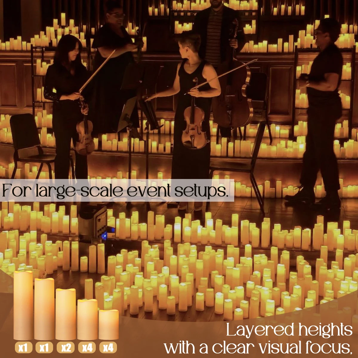 12-180PCS LED Candles Battery Operated Flameless Candles Candlelight Concert Candles Wedding Candles Artificial Candle for Event