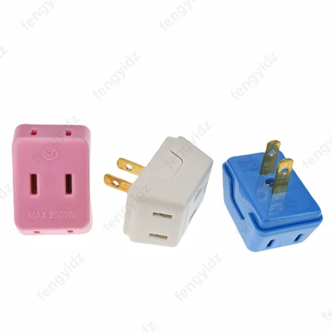 1 Turn 3 Socket US Plug United States Japan Canada India Travel Power Converter Charger Wall Socket Adapter Power Conversion