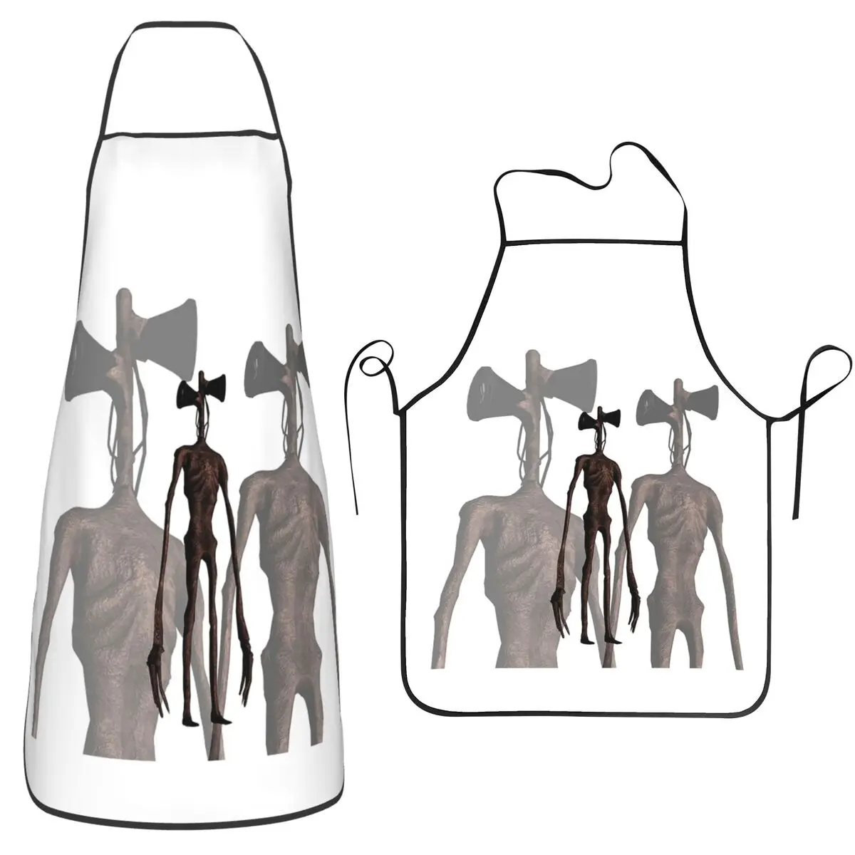 

Фартуки с головкой сирены, фартуки для шеф-повара, приготовления пищи, выпечки, водонепроницаемый нагрудник, кухонный сарафан для чистки для женщин и мужчин, садоводства