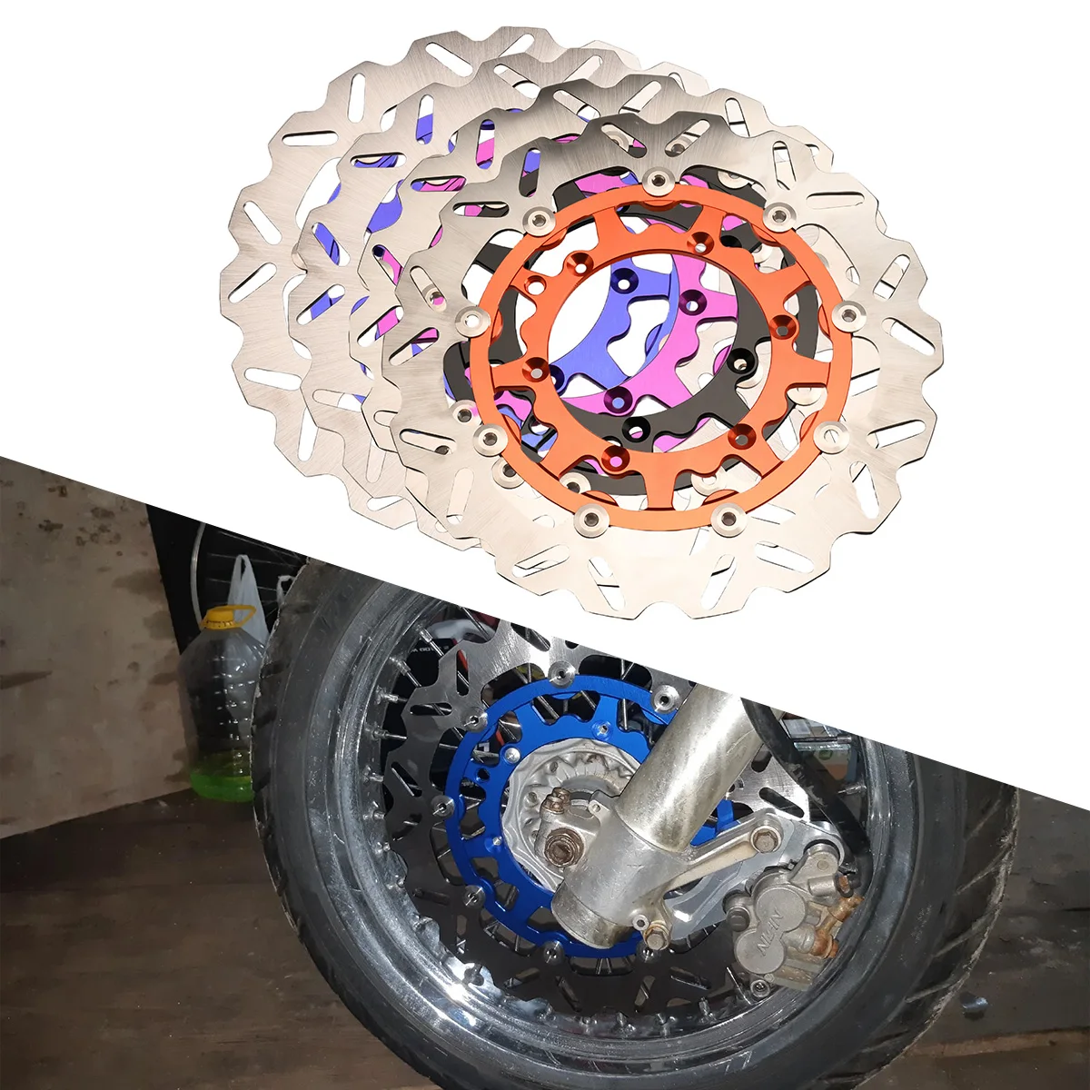 

For KTM XC/XCF/XCW/SX/SXF/EXC/EXCF For Husqvarna FE/TE/FC/TC/TX/FX For GasGas EX / EC / MC Motorcycle Front Brake Discs Rotors