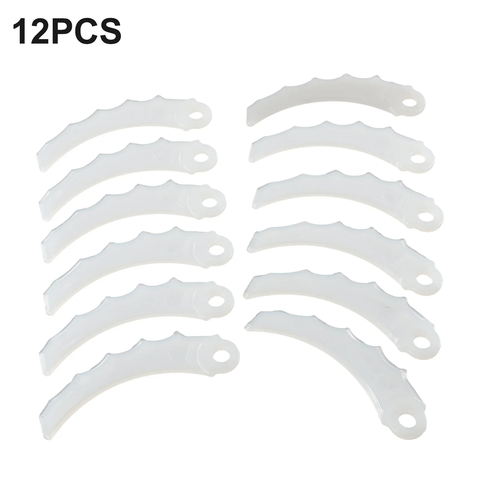 12Pcs White Plastic Blade For-Makita 198426-9 255MM Replacement Blades For Cordless-Grass Trimmer Garden Timmer Tool Accessories