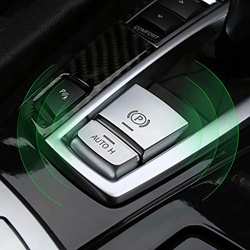 ABS Chrome Electronic Hand Brake P Button Decoration Cover For BMW F10 F07 F01 X3 F25 X4 F26 F11 F06 X5 F15 X6 F16 Car Accessori