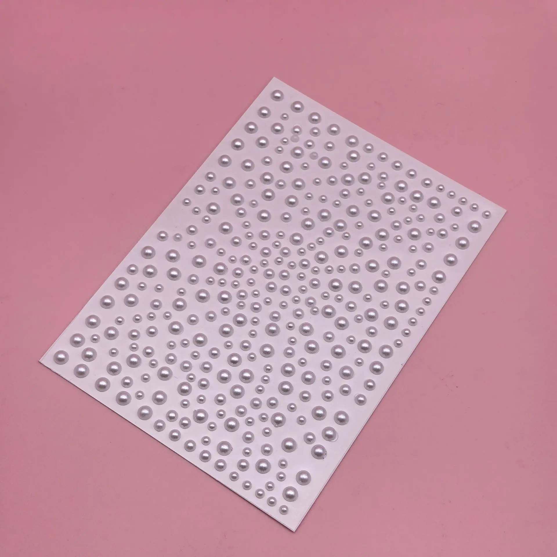 3D Round Face Rhinestone Jewels Stickers 3/4/5mm Self-Adhesive Pearl Gems for DIY Party Makeup Phone Case