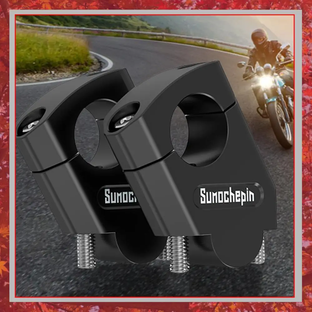 

Motorcycle Handlebar Riser Bar Mount Handle Clamp 28mm 22mm Motorcycle Riser Mount Clamp Adapter Motorcycle Accessories