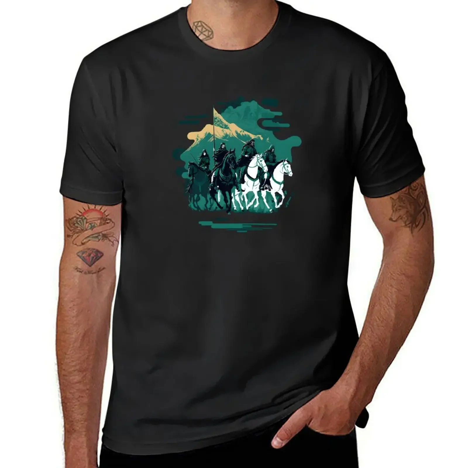 The Rohan Cavalry - Riders - Fantasy T-Shirt anime t shirts plain anime tshirt mens graphic t-shirts funny