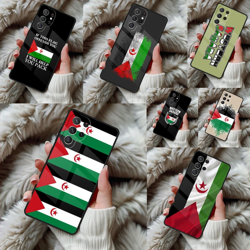 Western Sahara Flag Phone Case For Samsung Galaxy S24 S25 S26 Ultra S22 S23 Plus S21 S20 FE Note10 TPU Cover