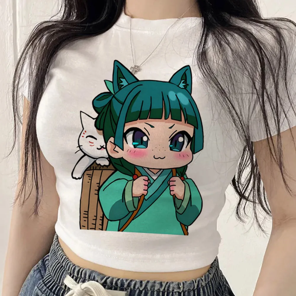 Apothecary Diaries crop top shoujo cutecore emo grunge manga t-shirt cheap emo anime