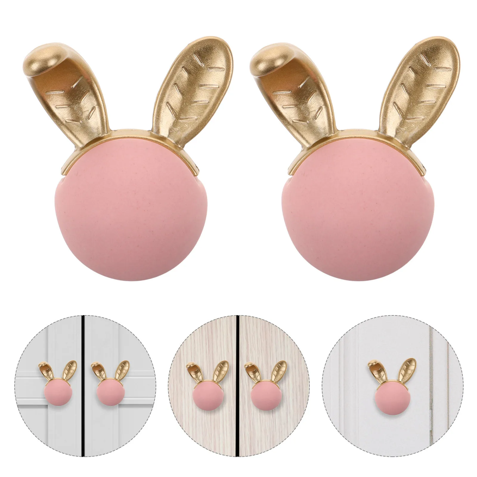 

2pcs Rabbit Head Knob Small Cabinet Pull Furniture Handle For Drawer Wardrobe Dresser Cupboard Closet Knobs Hardware