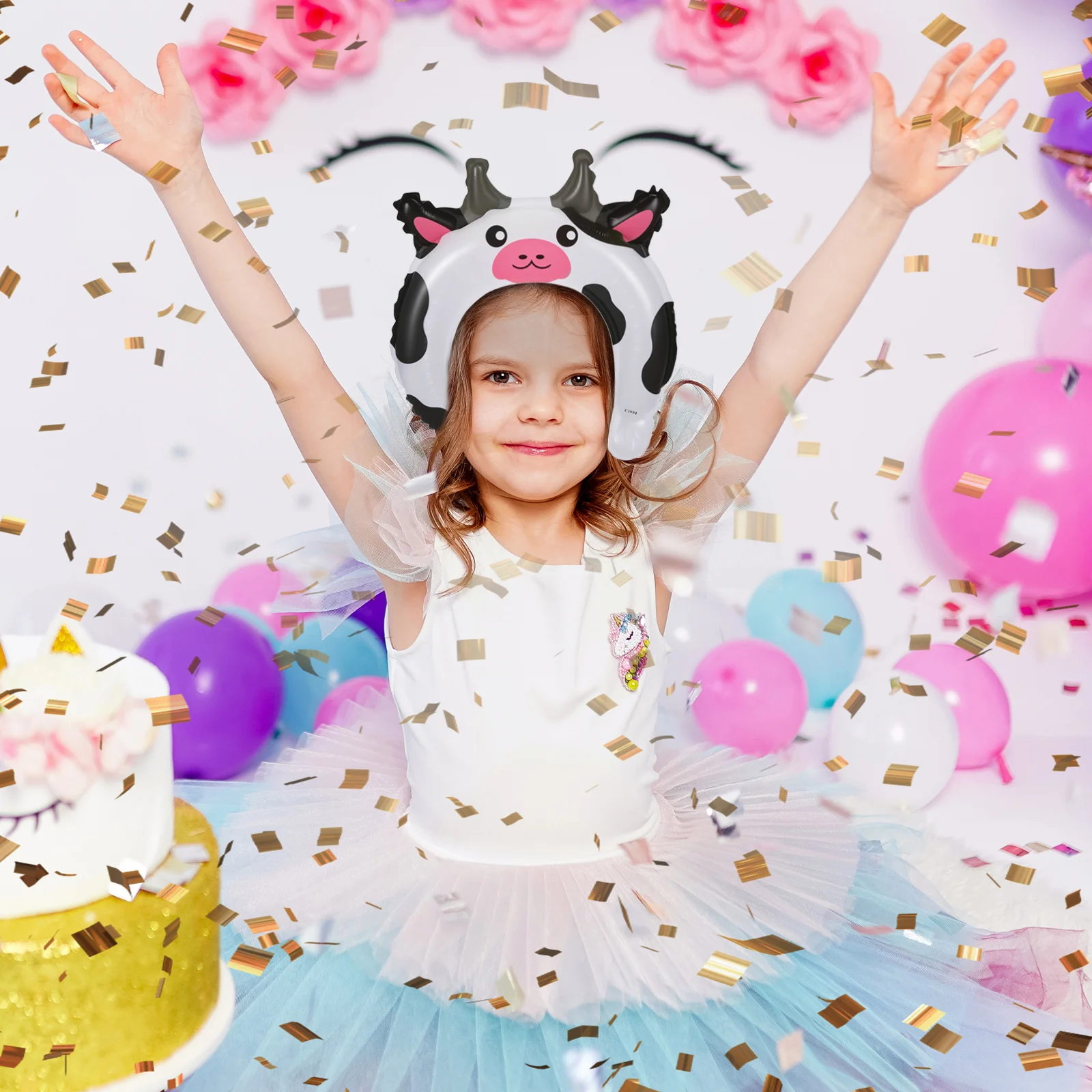 

50Pcs Animal Balloon Headband Cartoon Party Ornament Decorative Festival Accessories Animal Balloons Inflatable Animals