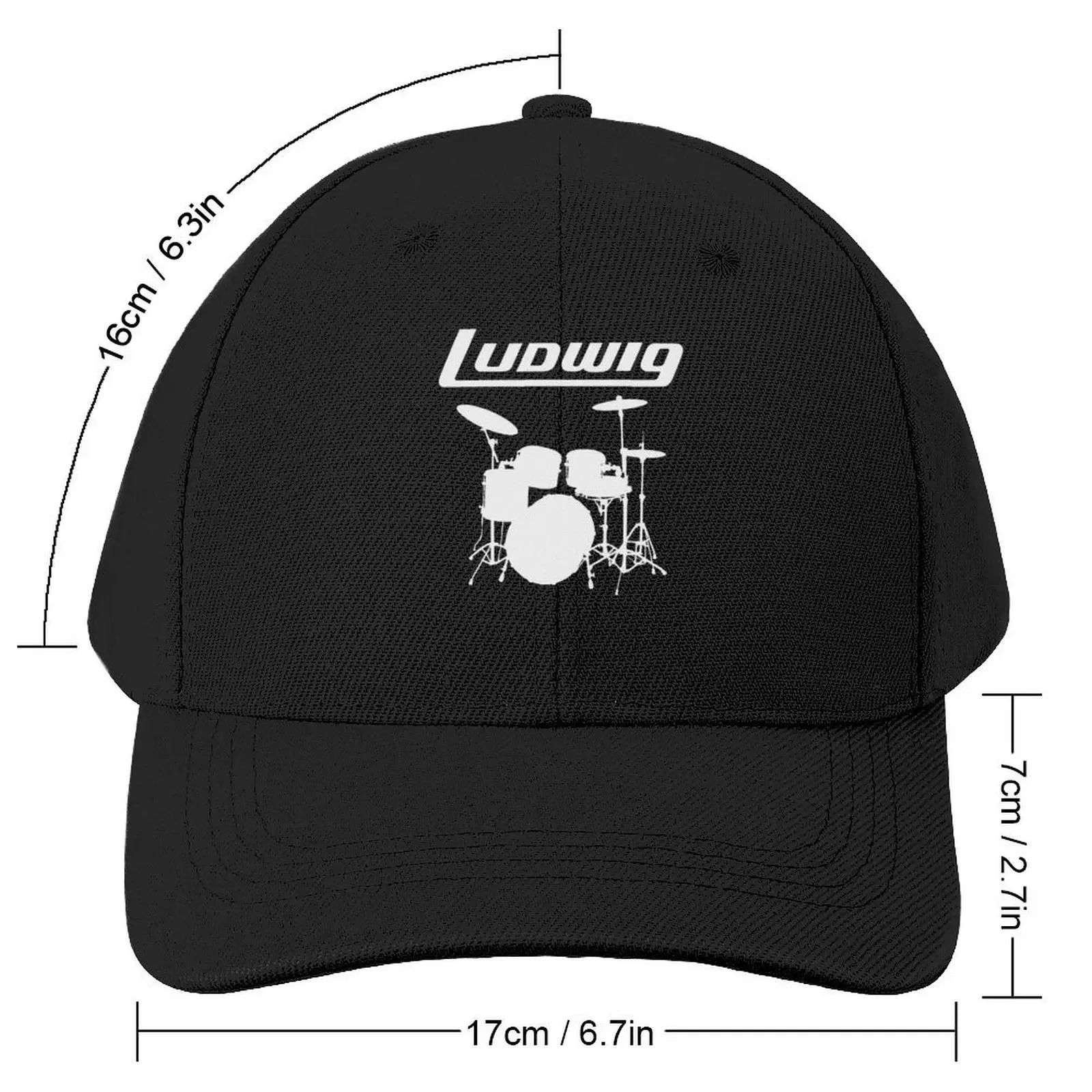 LUDWIG DRUMS Baseball Cap Hat Beach Dropshipping Women Beach Fashion Men's