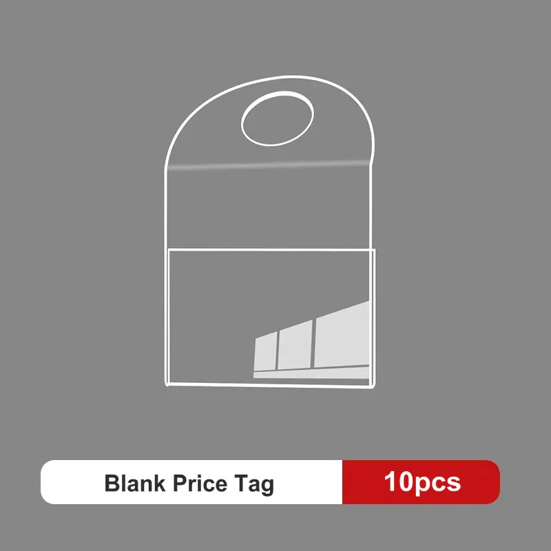 10pcs Transparent Acrylic Price Tag Holder Clothing Store Price Display Board 10×10cm Card Holder Hanging Price Label Flip Chart - view 5