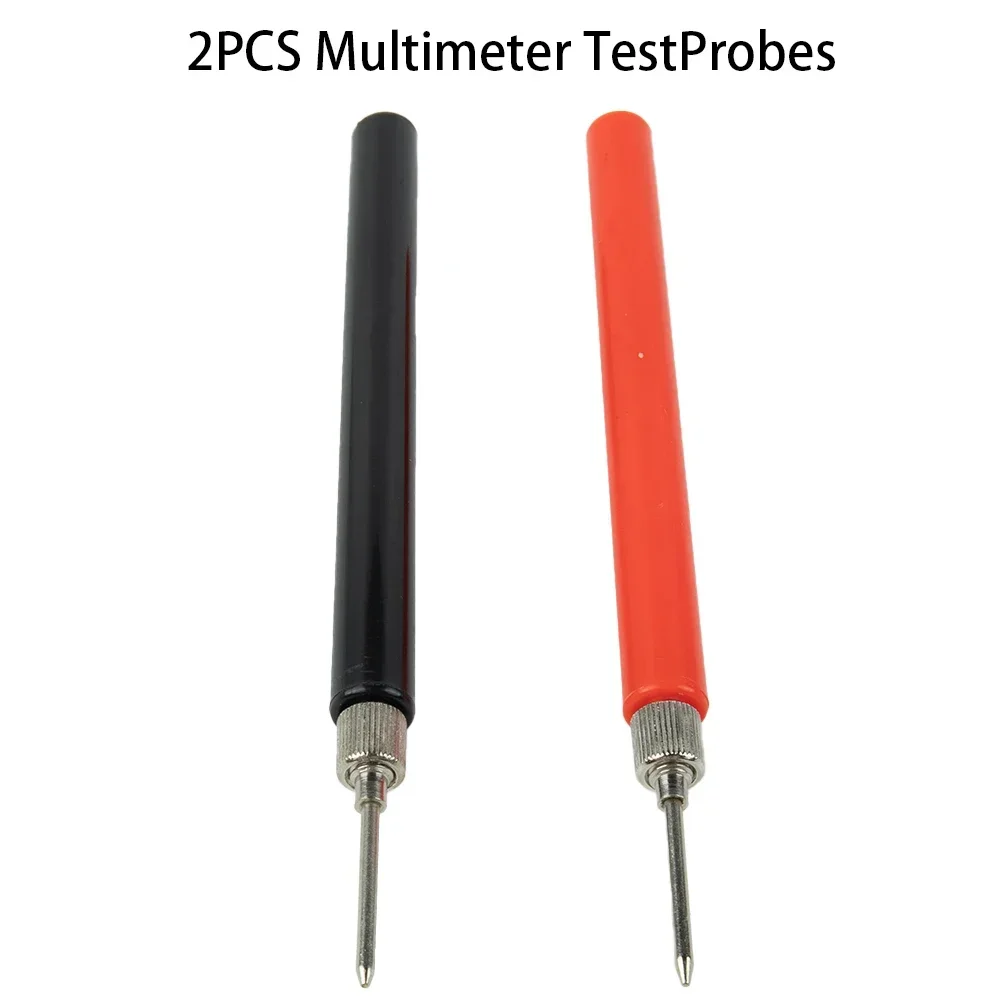 2PCS 128mm Multimeter Spring Electrical Test Probe Tip Hook Wire Connector For Stainless Steel Needle Test Leads Pin