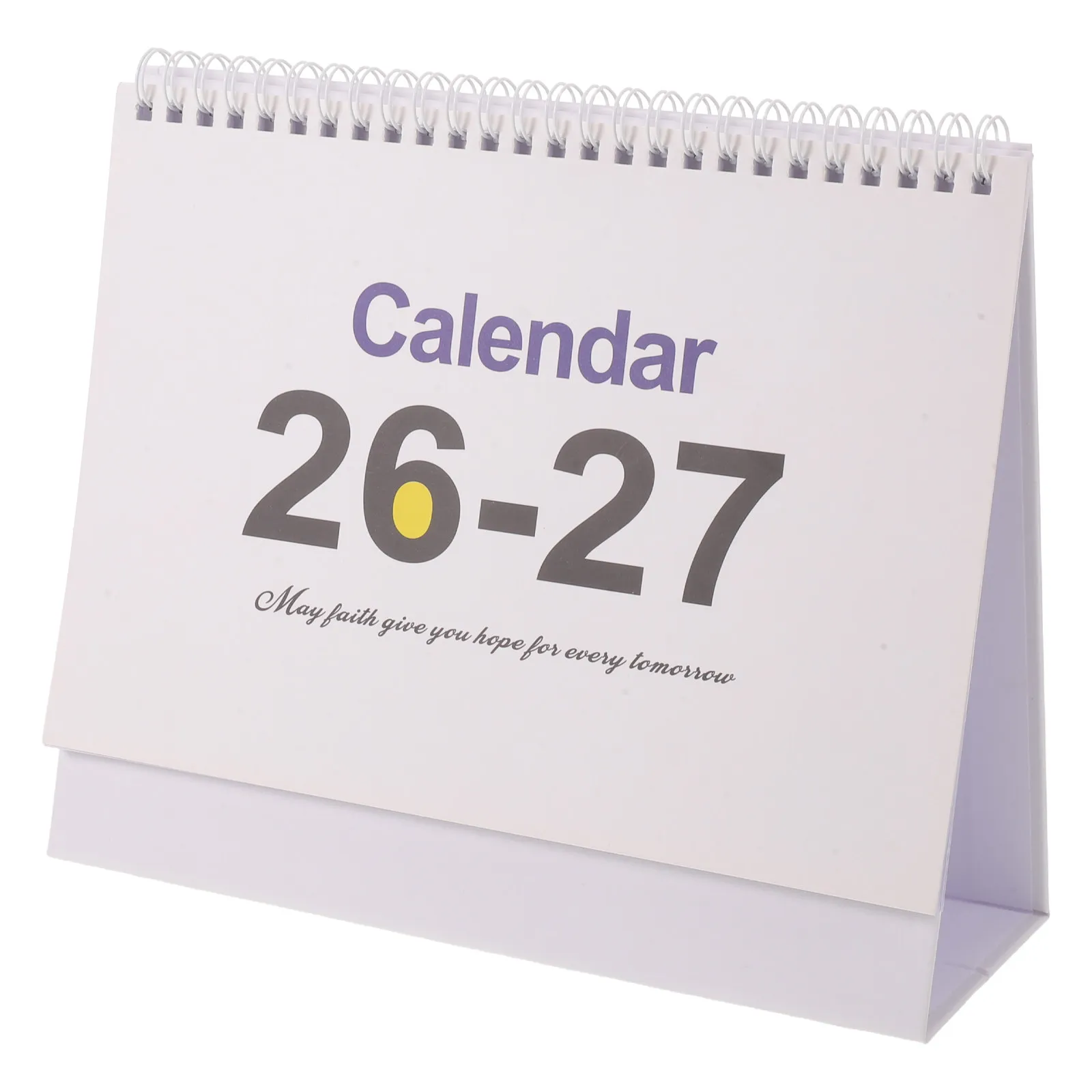 Desk Calendar 2026-2027 Spiral Coil Monthly Daily Planner Standing Desktop Calendar Office Desk Planner Notes Section