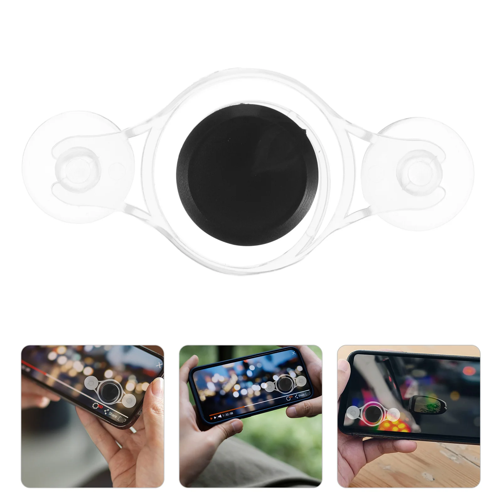 

Upgraded Precision Transparent Phone Game Mobile Gaming Touch Screen Smartphone Tablet Durable Analog Finger Rocker Controller