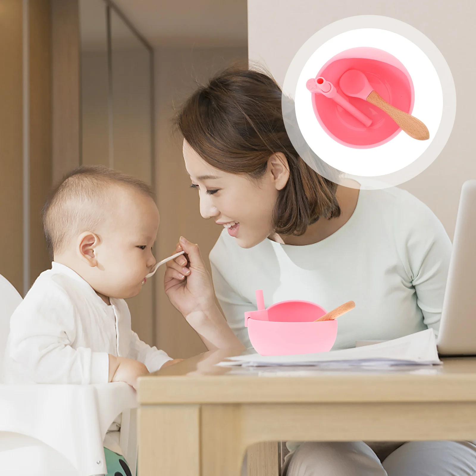 

Набор силиконовых детских тарелок для кормления, большая емкость, с присоской, для прикорма и обучения самостоятельному приему пищи, с функцией влажного прижима