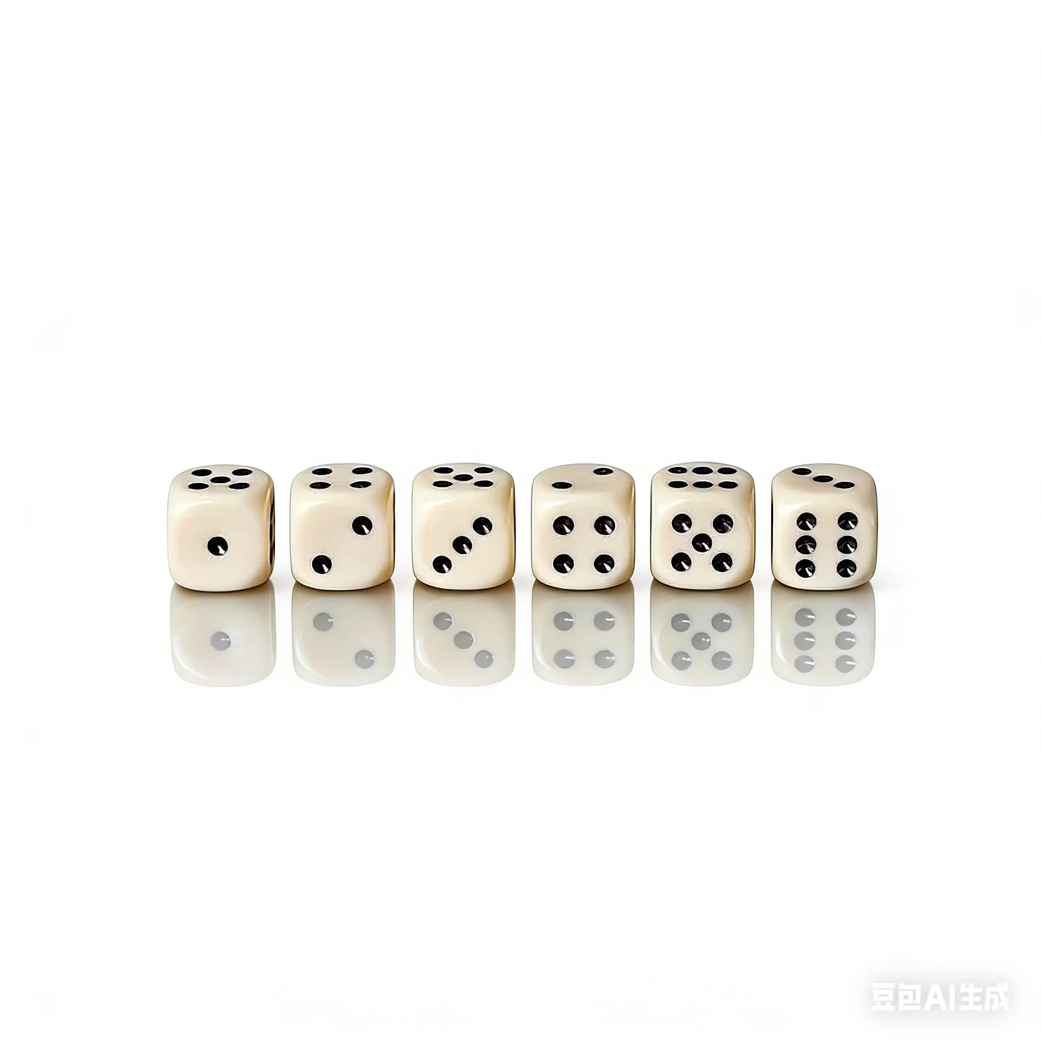 10Pcs/set Cross-border Supply 16mm Beige Rounded Dice Board Game Mahjong Dice Cup Accessories
