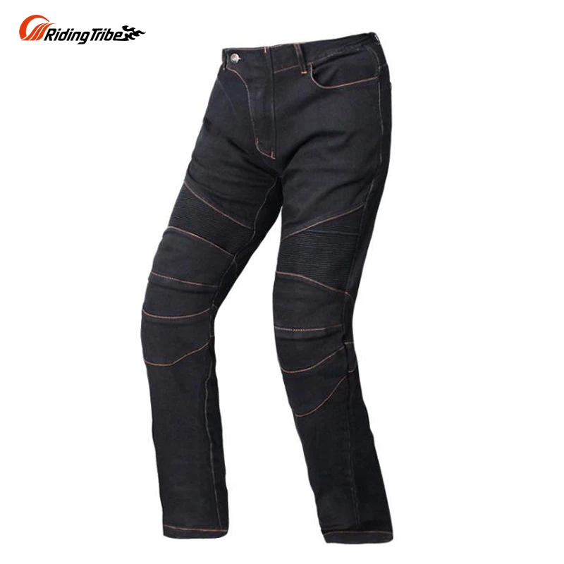 

Jeans Riding Tribe Jeans Мотоциклетные брюки Riding On The Road Fall Черные джинсы Распределение защиты из четырех частей, H-11