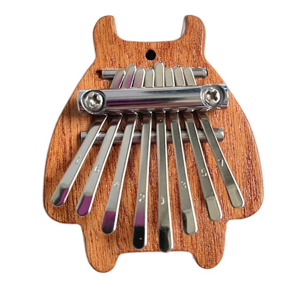 

Finger Harp Mini Finger Piano Easy-to-Learn Marimba Thumb Piano Necklace Portable Gift 8 Keys Kalimba Beginners