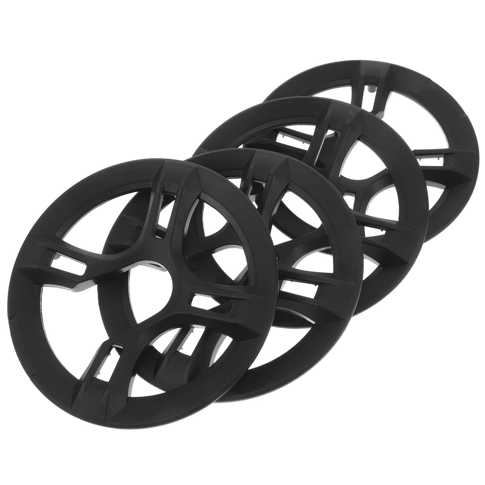 

4pcs Bicycle Sprocket Cover Chainwheel Protector Thickened 4 Hole Black Square Dust Mud Proof Motorcycle Chain Transmission