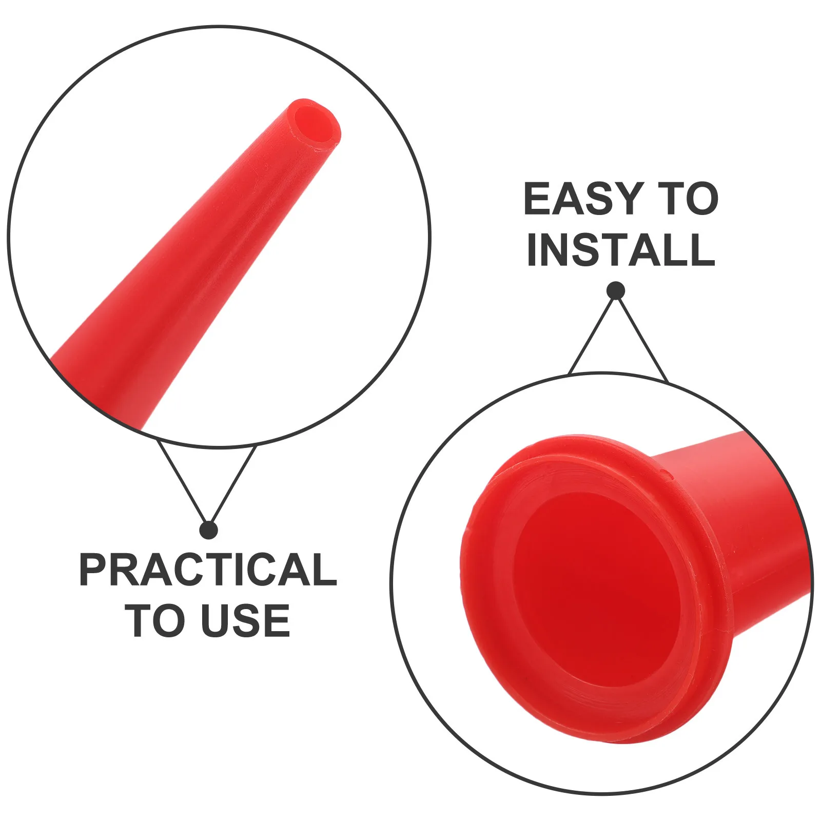 6 قطعة السد فوهة تمديد أنبوب البلاستيك مانع التسرب قضيب تلميح ل الزجاج الغراء الستار جدار البناء Diy بها بنفسك إصلاح المنزل