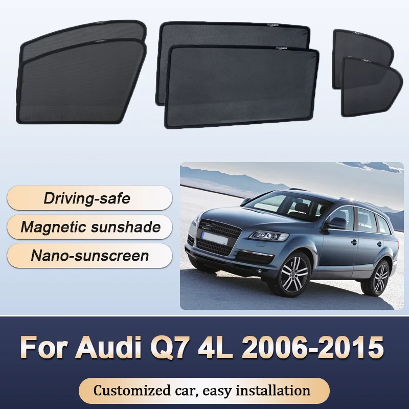

Sun Shades For Audi Q7 4L MK1 2006-2015 2007 Sunshade Windshield Heat insulation Curtains Privacy Window Visor Car Accessories