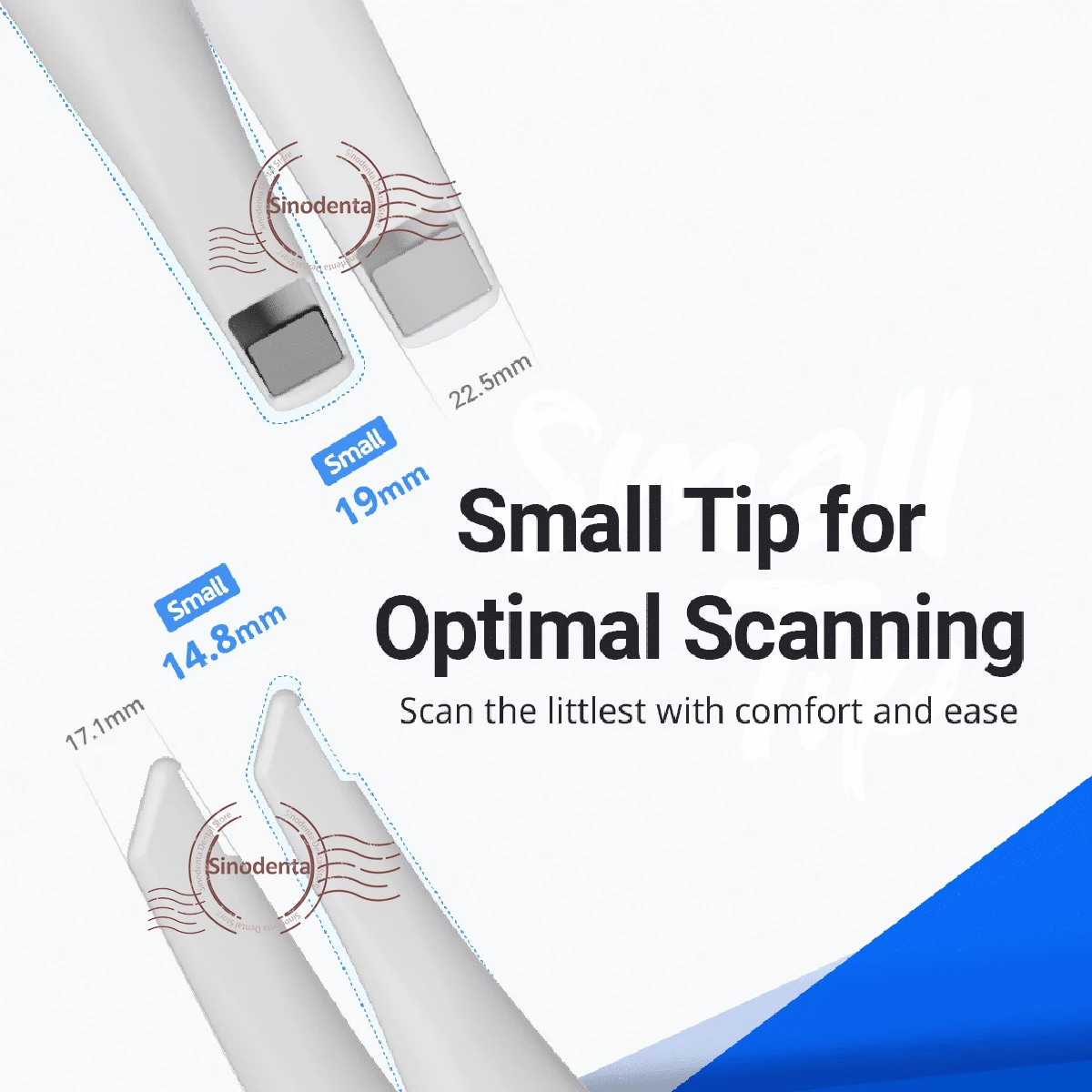 4pcs/Set Original Dental i600 Intraoral Scanner Tips with Standard/Small Tips Replacement Reversible Tip for i600/i700/i700W Use
