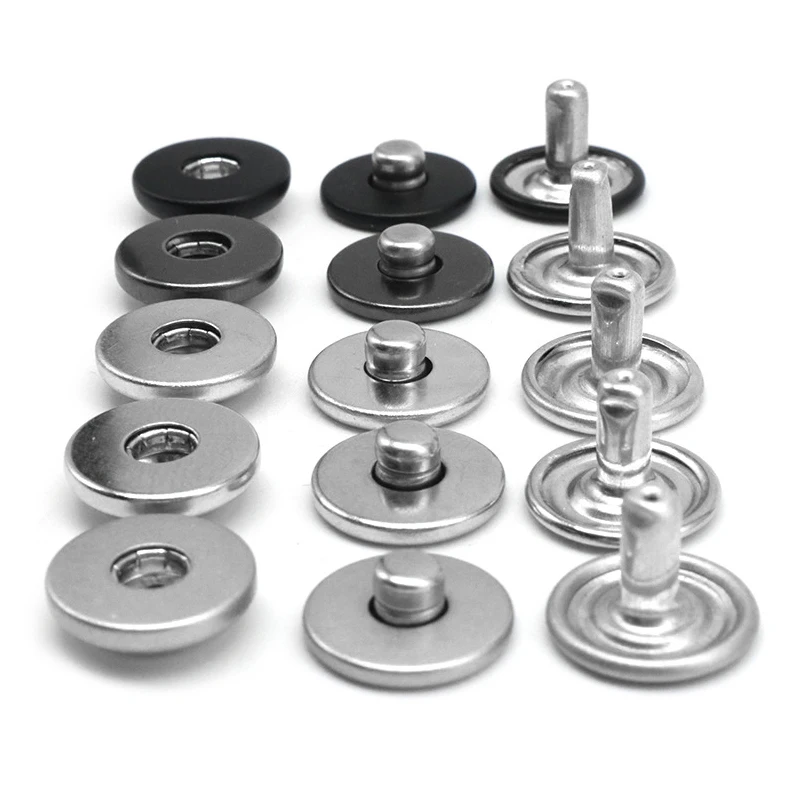 

12.5 mm Stainless Steel Silver Snap Fasteners tools Sewing Jeans Buckle High Quality Jacket Leather Rivets Buttons
