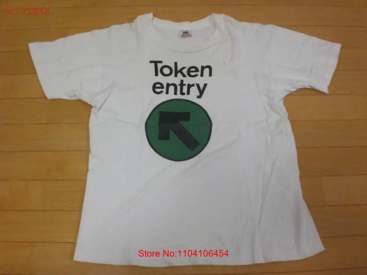 Vintage 80S 90S Token Entry T-Shirt Nyhc Leeway Bad Brains Agnostic Front Gorill