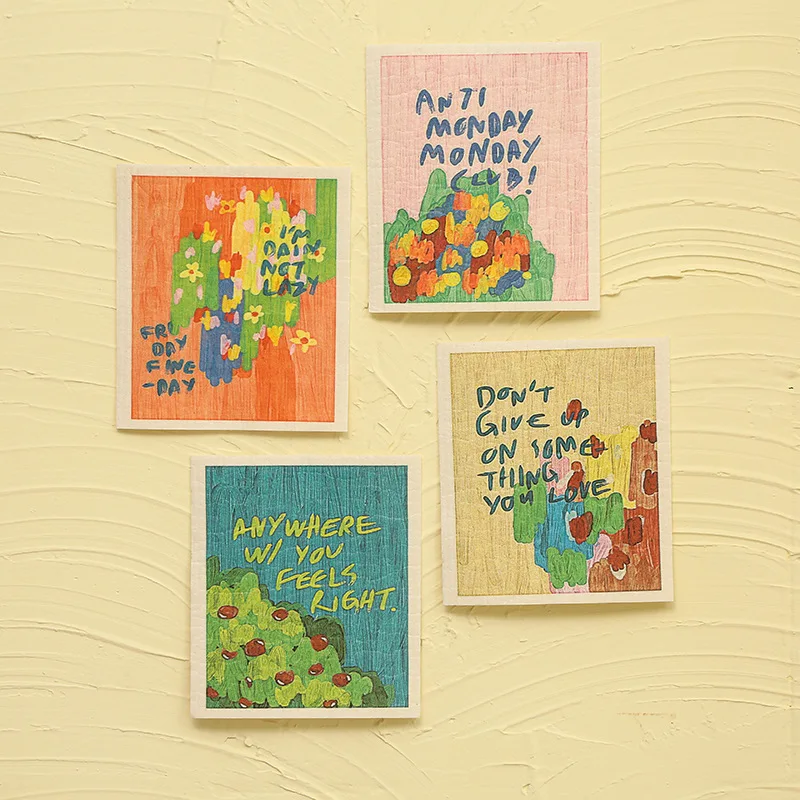 

Wholesale Non-Stick, Non-Shedding, Square Kitchen Cleaning Cloth for Dishwashing and Absorbing Oil Square Cleaning Cloths