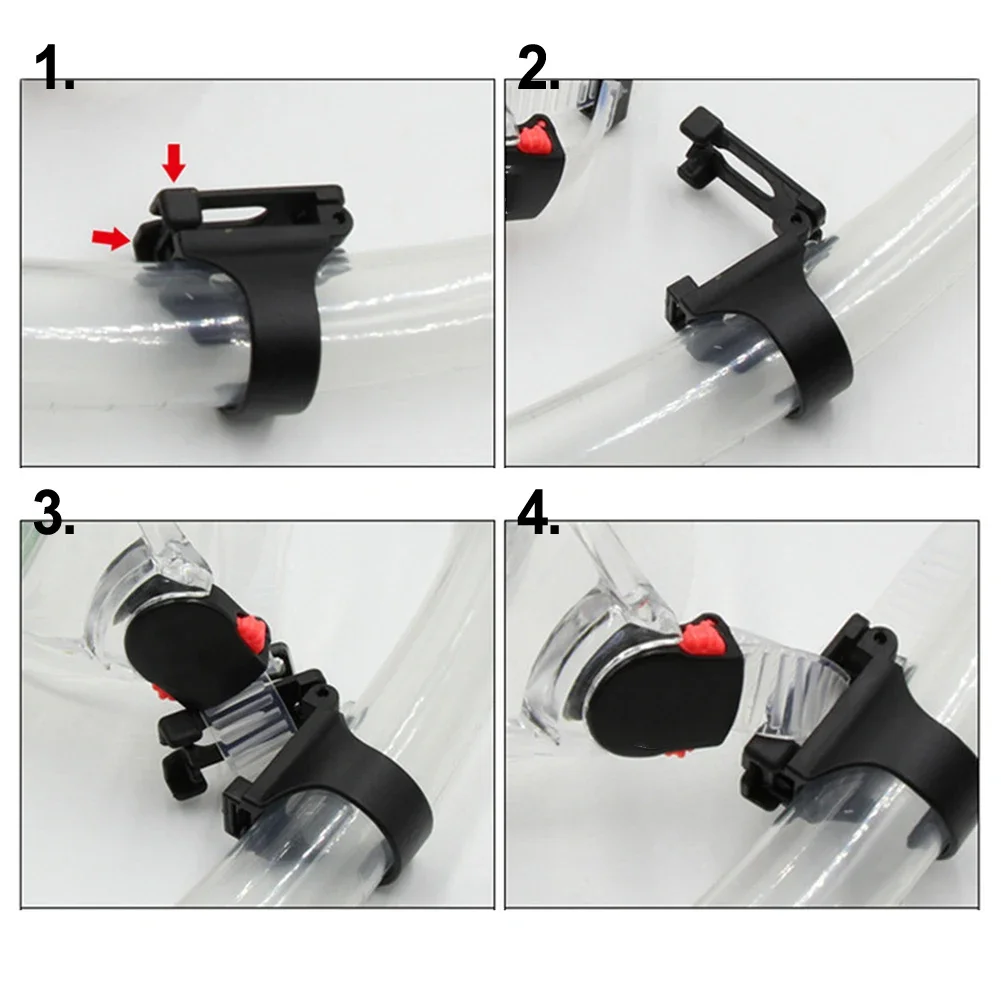 Retainer Clip Tube Holder Breathing Tube Diving Equpiment Holder Retainer Clip Scuba Diving Silicone Snorkel Snorkel Buckle