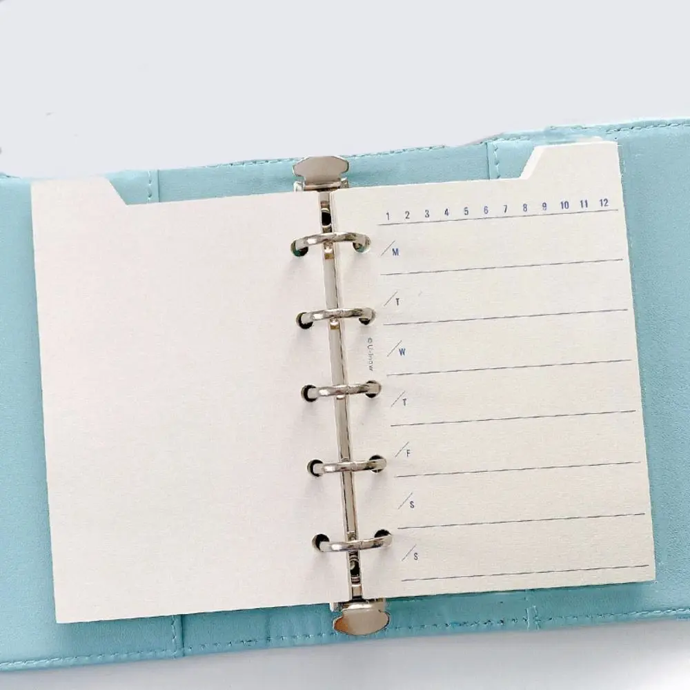 30Sheet Loose-Leaf Notebook Refill Paper Index Inside Page Cards Line Grid M5 Inner Refill Binder Paper Pages