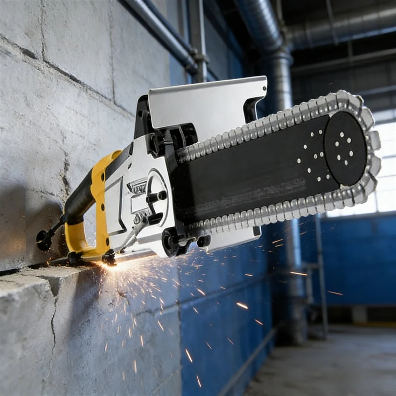 

220V Brushless Concrete Wall Puncher Door Cutting Electric Chain Cutting Saw Brushless Diamond Stone Cutting Machine