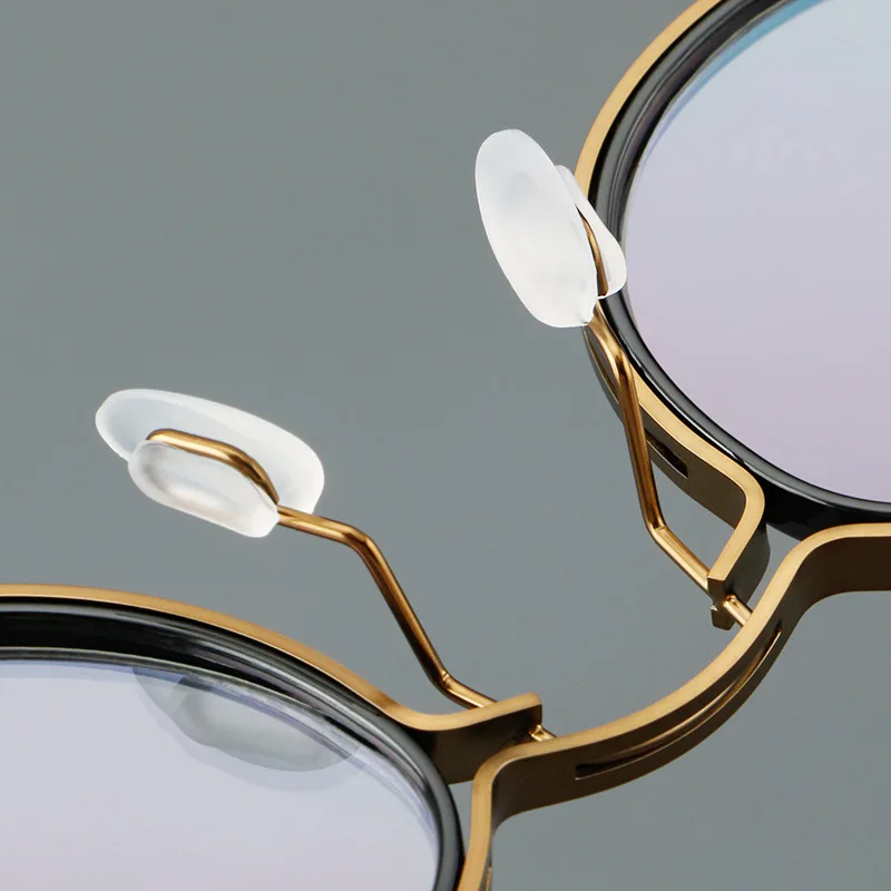 54227 Retro Steam Punk Metal Glasses Frames Men Optical Prescription Eyewear Anti Blue Light Computer Eyeglasses