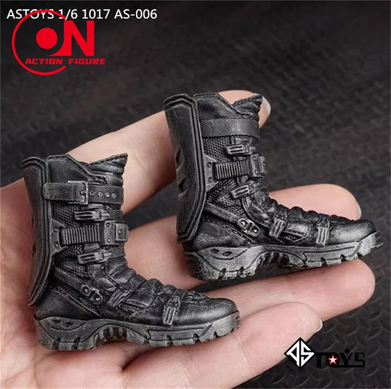 1/6 Scale Male Solid Boots Model Hiking Combat Shoes Accessory For 12