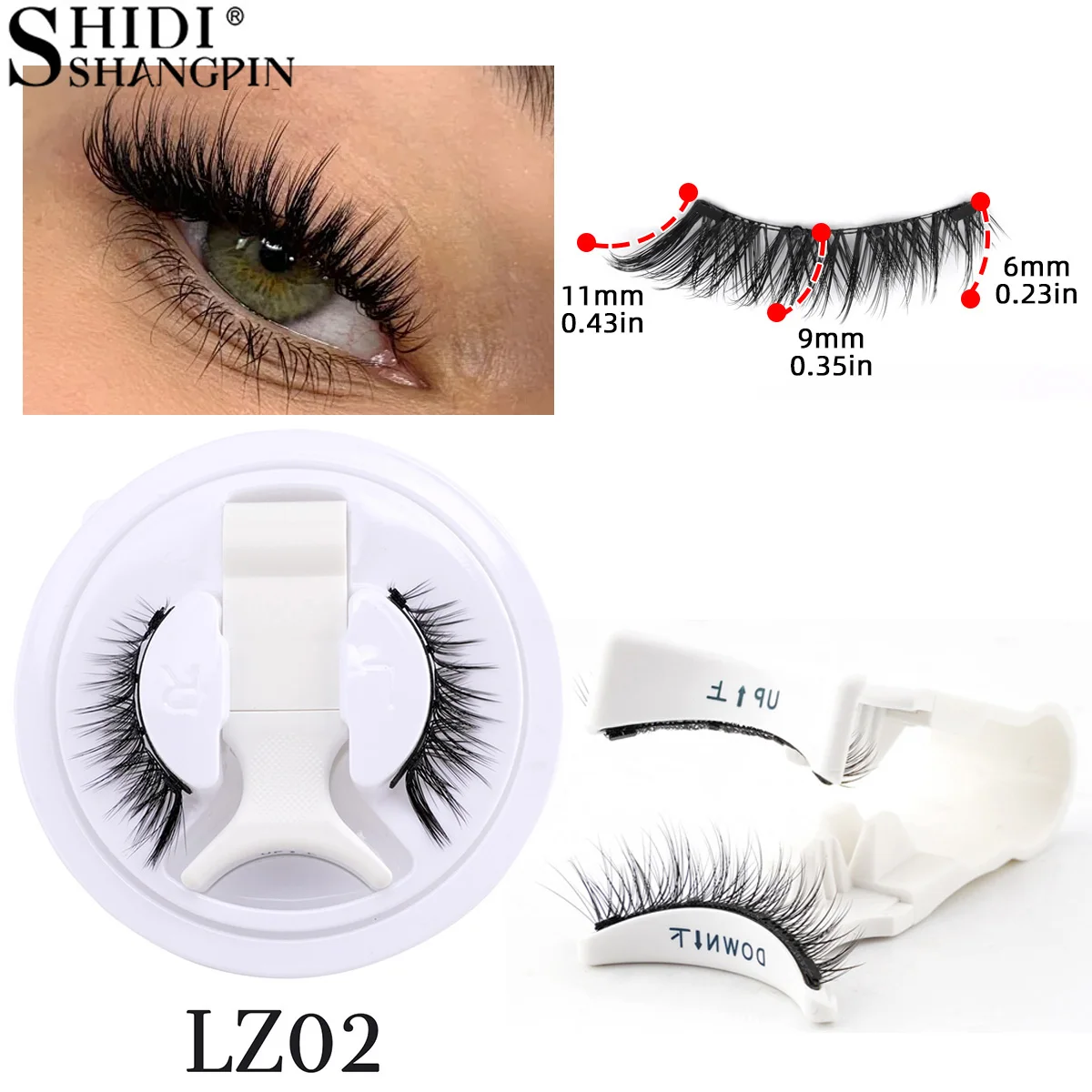 1/3 Pairs Magnetic False Eyelashes Reusable Makeup Fluffy Faux Mink Lashes with Magnetic Tweezers Set Natural Eyelash Extension