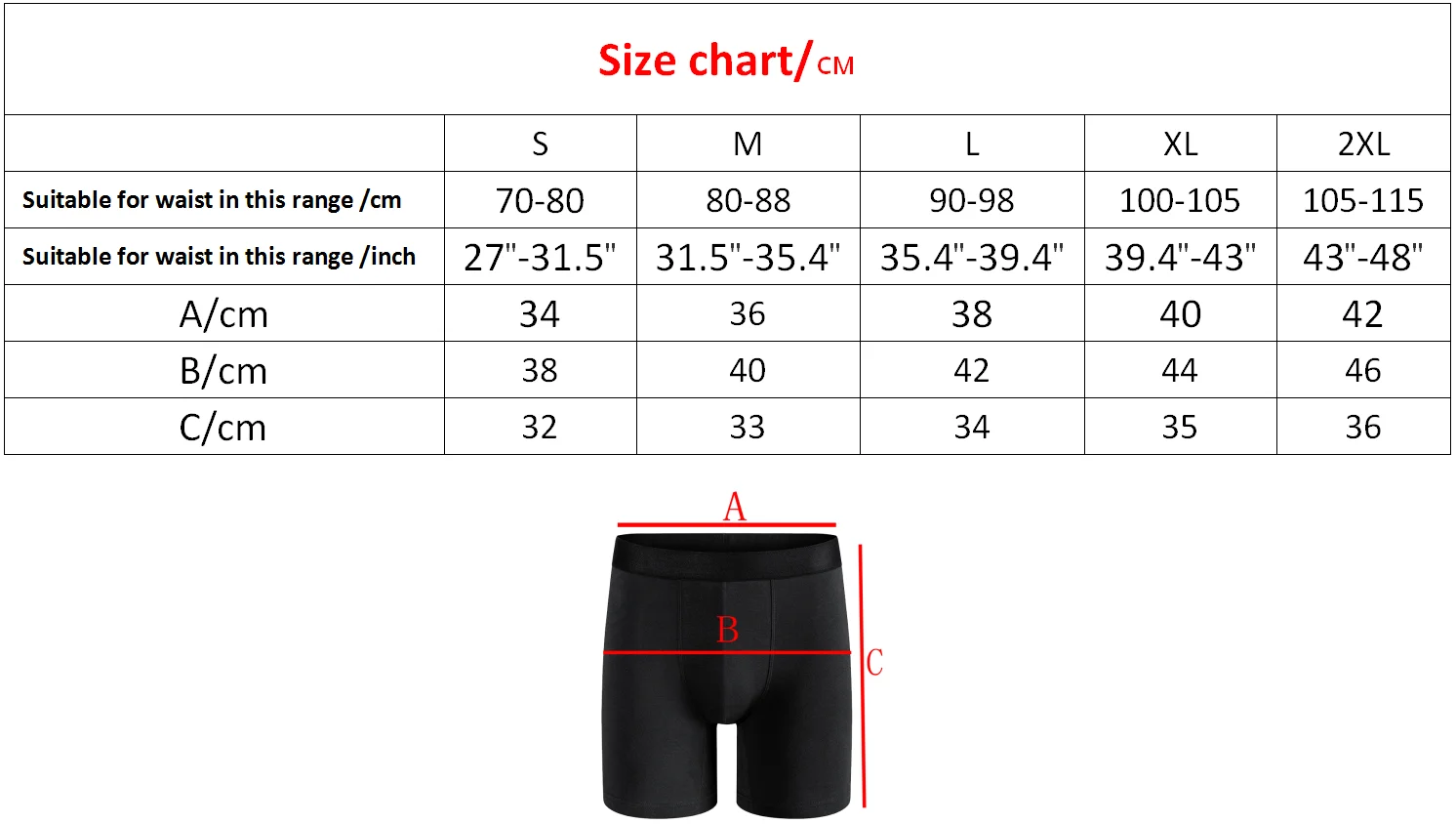 3pcs Pack Mid-Long Slips Boxer Shorts for Men Underwear Cotton Panties Male Underpants Sexy Homme Boxershorts Box Calvin