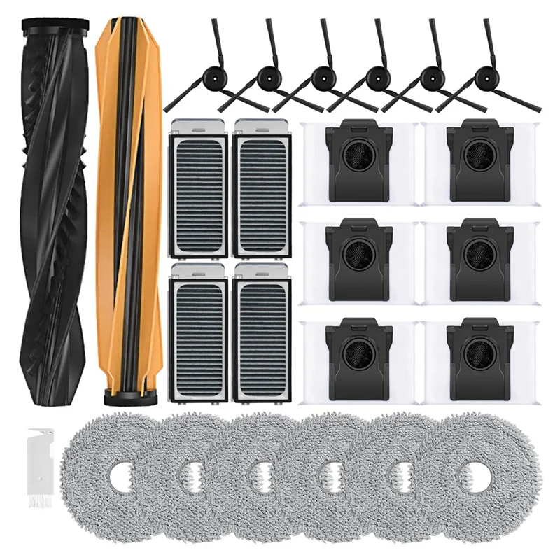 

A38T-Main Side Brush Filter Mop Cloth Dust Bags For Dreame L40S Pro Ultra Accessories