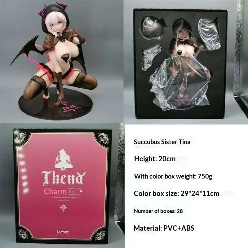 

Lovey Anime Figure Succubus Sister Thena One Sixth Scale High Quality Crouching Pose Pvc Abs For Adult Anime Collectors