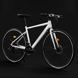 Gravel Bike Road Bike Bicycle Aluminum Alloy Racing Bicycle, Disc Brake ,21 Speed, 700C, for Student and Adult